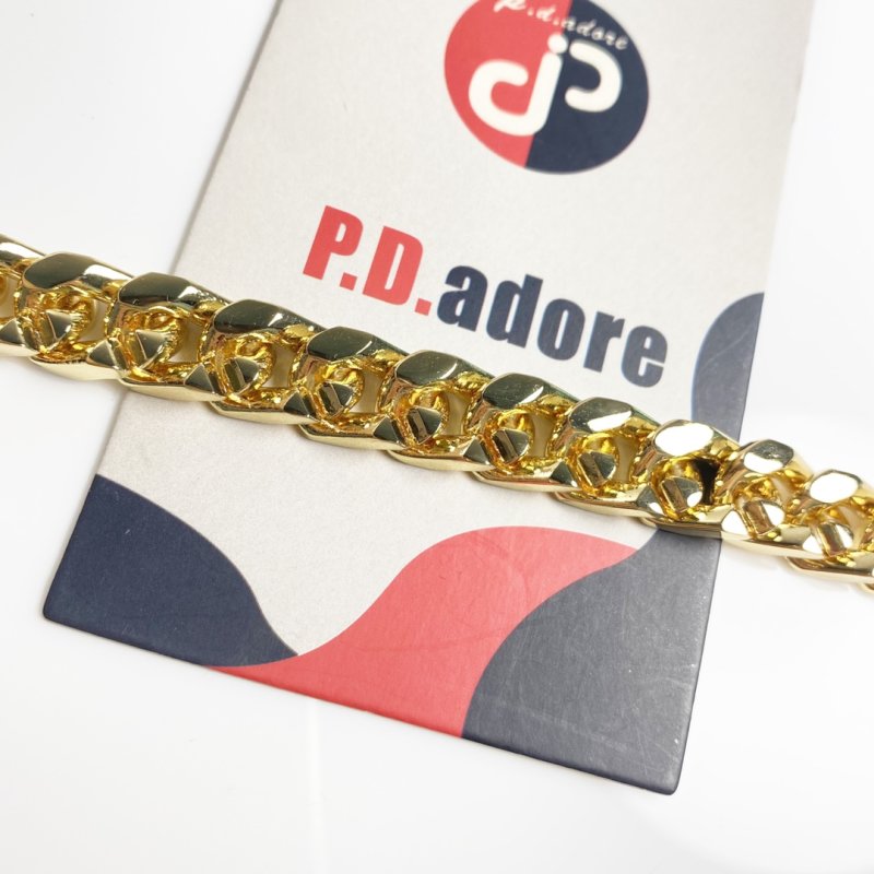 Louis Vuitton NBA Collaboration Gold Chain Bracelet Blue view