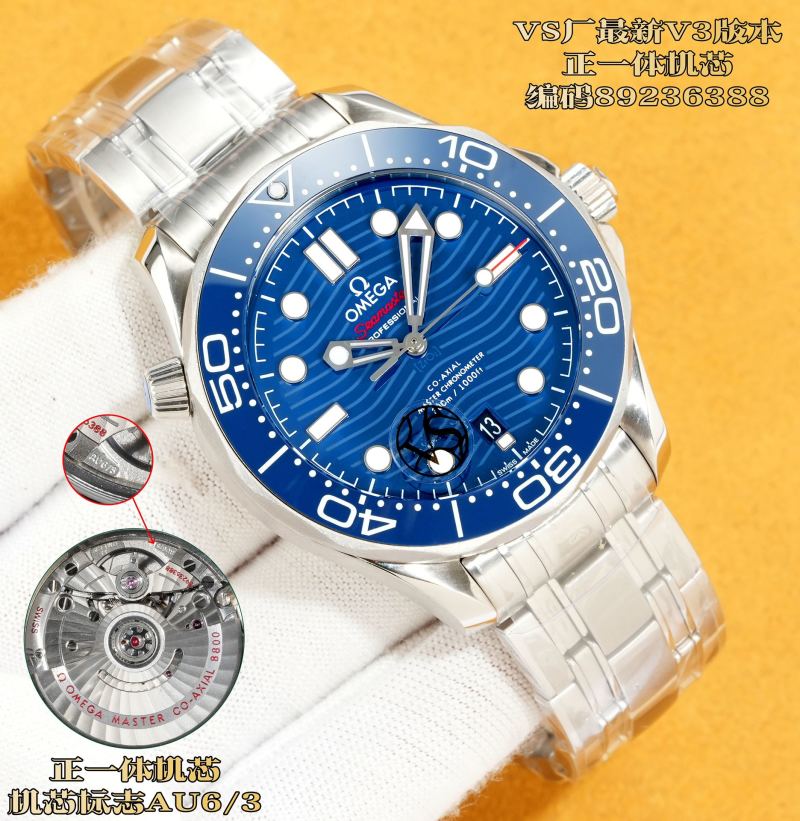 Omega Seamaster 300M Black Dial Steel Watch view