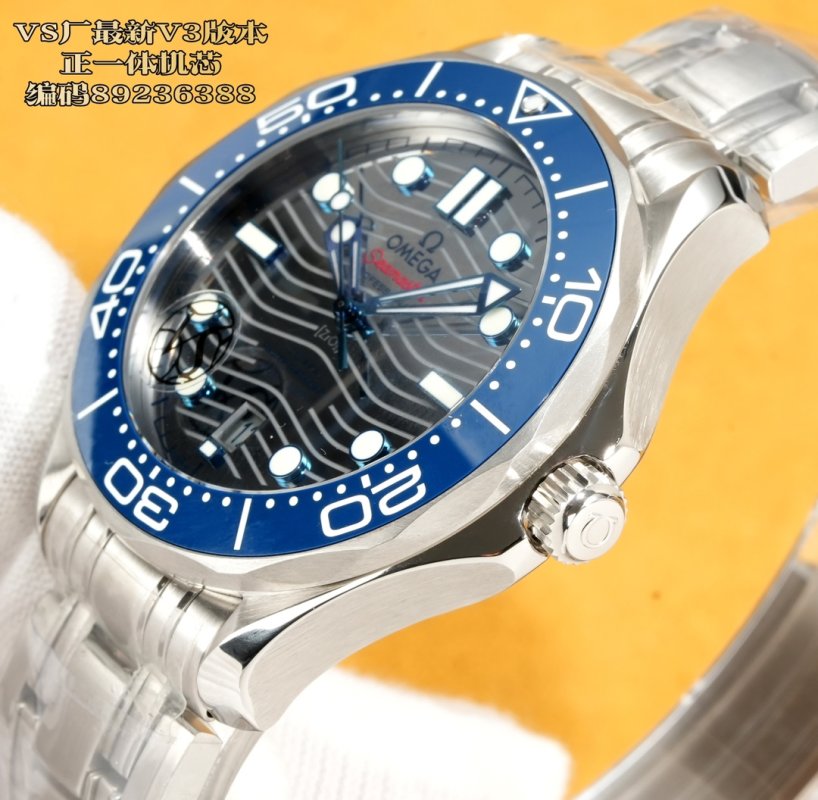 Omega Seamaster 300M Black Dial Steel Watch view