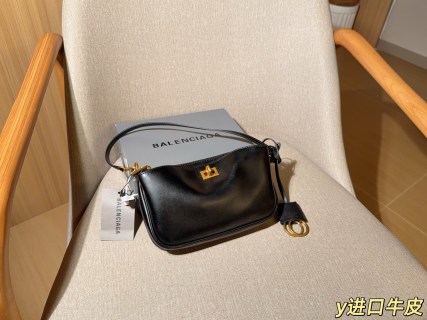 Balenciaga Rodeo Black Leather Shoulder Bag