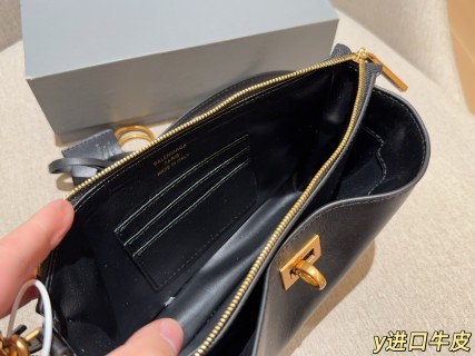 Balenciaga Rodeo Black Leather Shoulder Bag view 9