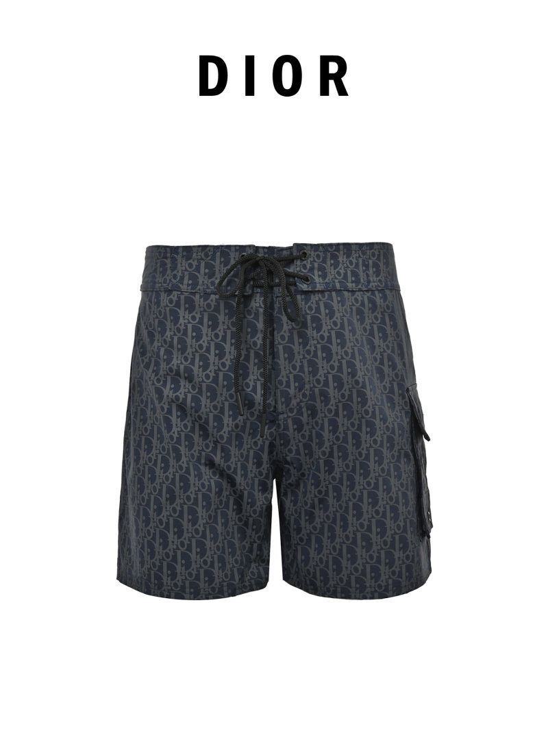Dior Navy Denim Cargo Shorts view