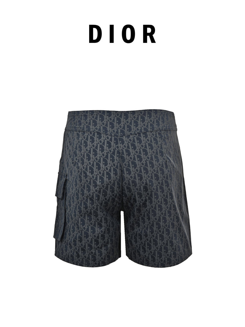 Dior Navy Denim Cargo Shorts view