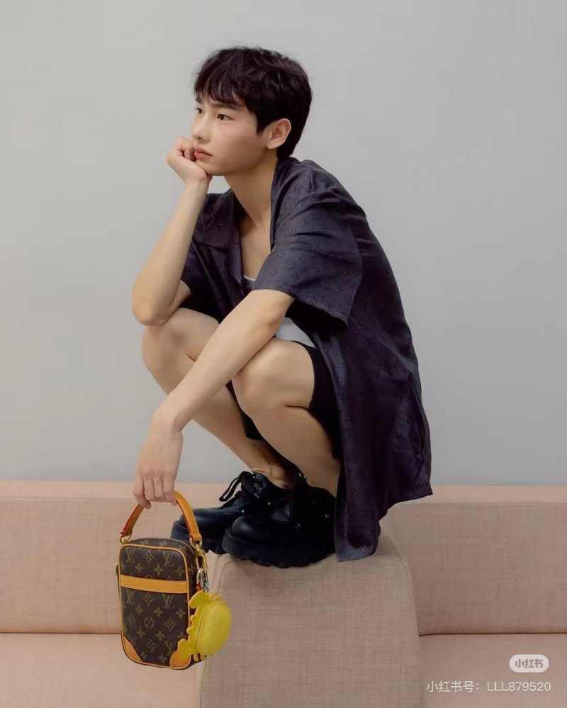 Louis Vuitton Monogram Canvas Shoulder Bag Yellow