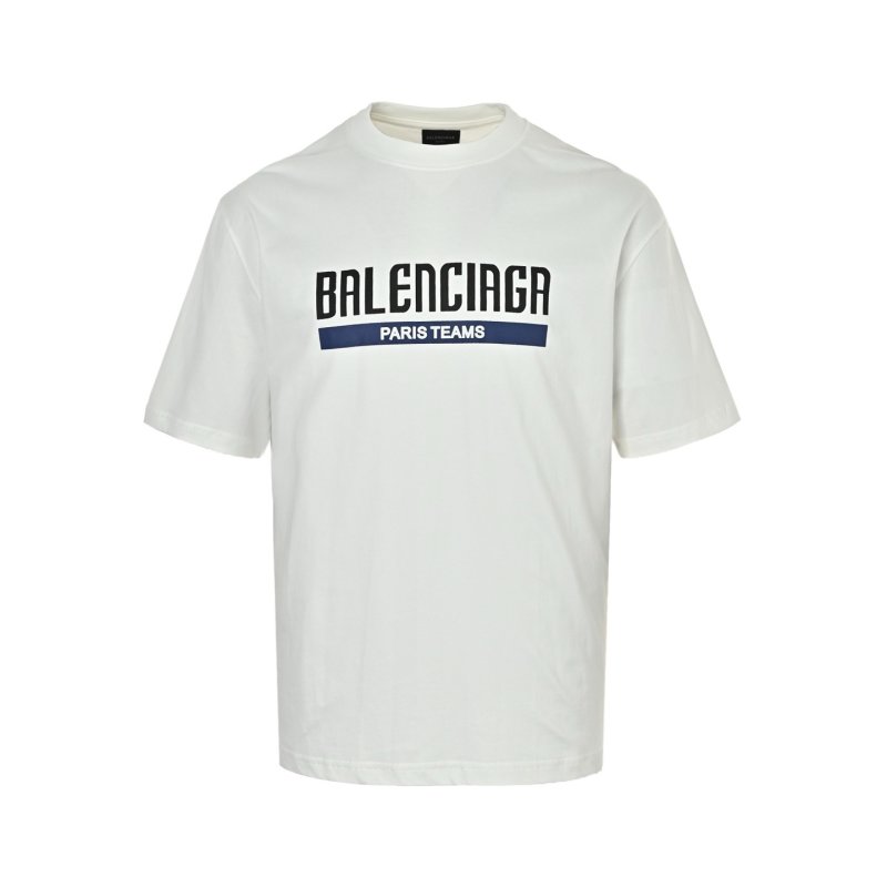 Balenciaga Paris Teams White T-Shirt view