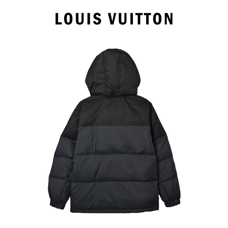 Louis Vuitton Monogram Embossed Black Down Jacket view