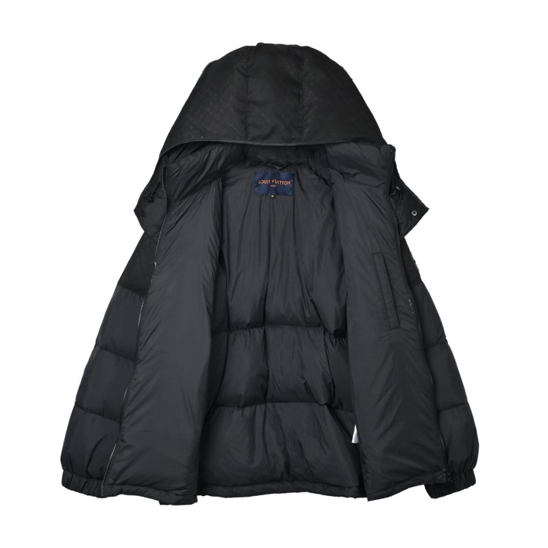 Louis Vuitton Monogram Embossed Black Down Jacket view