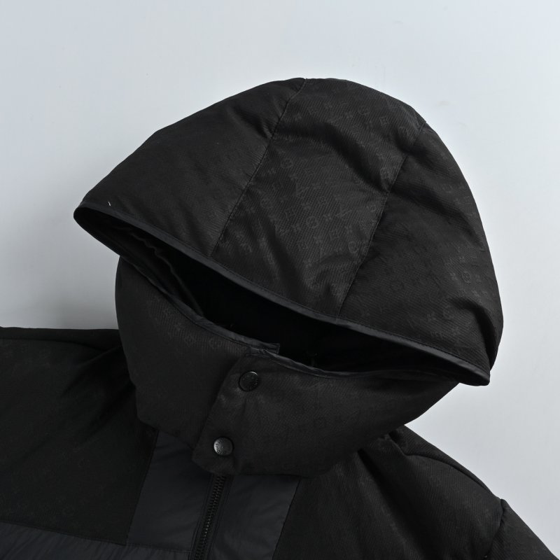 Louis Vuitton Monogram Embossed Black Down Jacket view