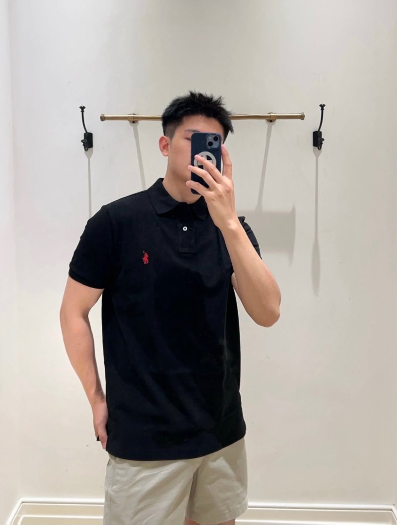 Polo Ralph Lauren Black Short-Sleeve Polo Shirt