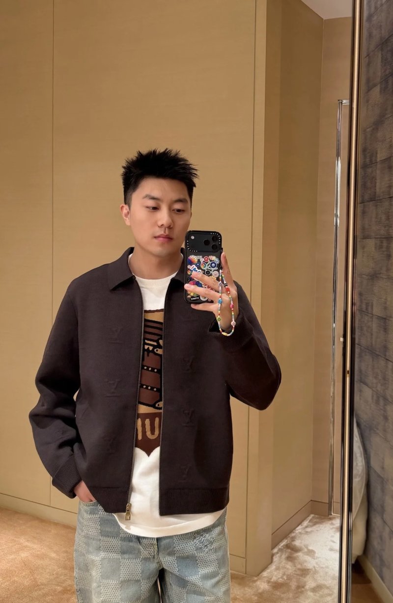 Black Wool Blend Overshirt Jacket