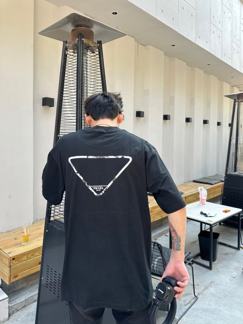 Prada Milano Black Short Sleeve T-Shirt view