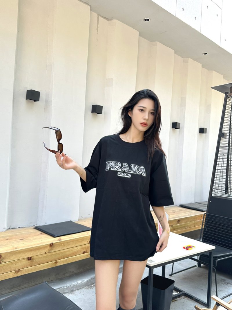 Prada Milano Black Short Sleeve T-Shirt view