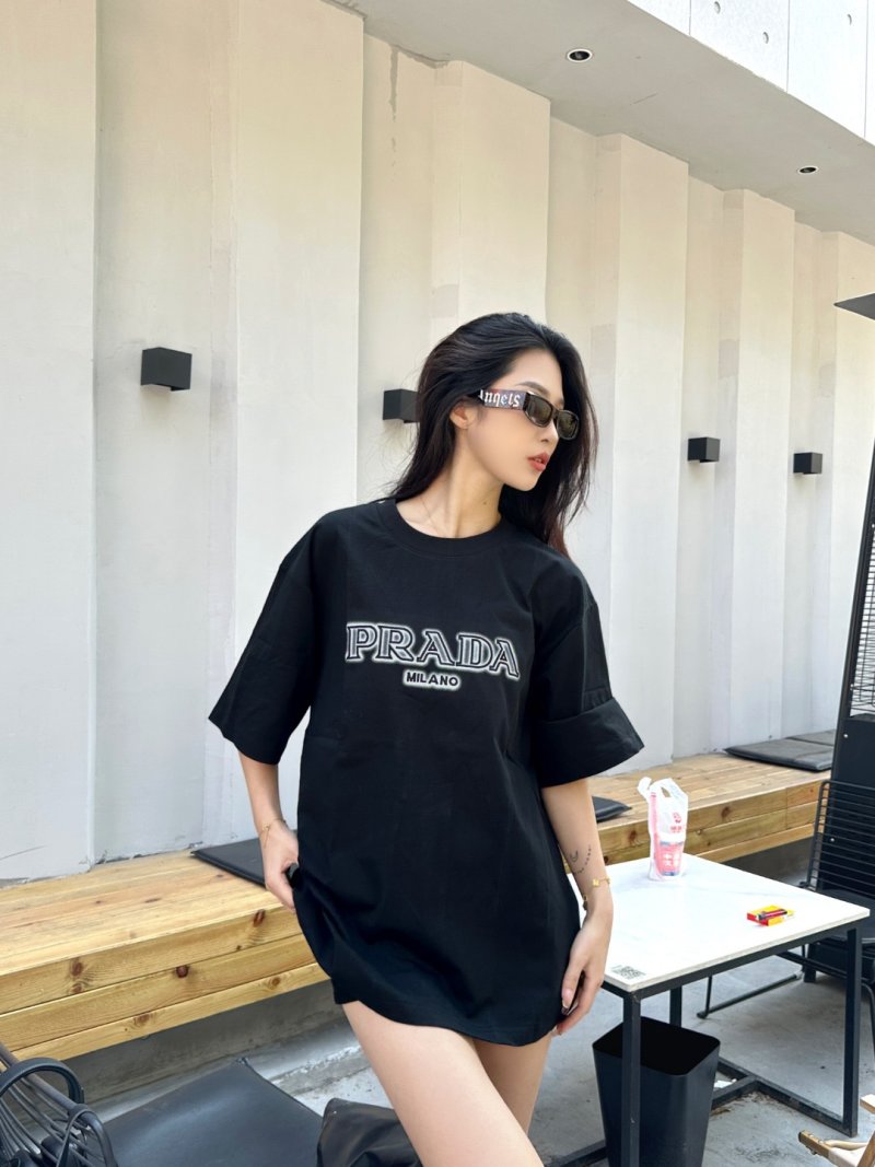 Prada Milano Black Short Sleeve T-Shirt view
