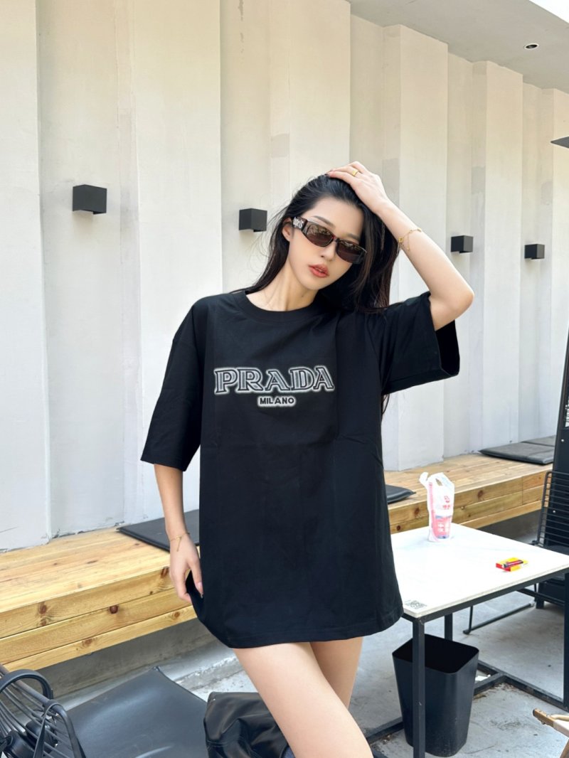 Prada Milano Black Short Sleeve T-Shirt view