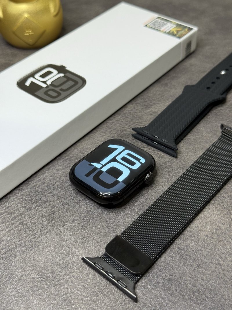 Apple Watch S10 46mm Black Stainless Steel 1:1 Replica