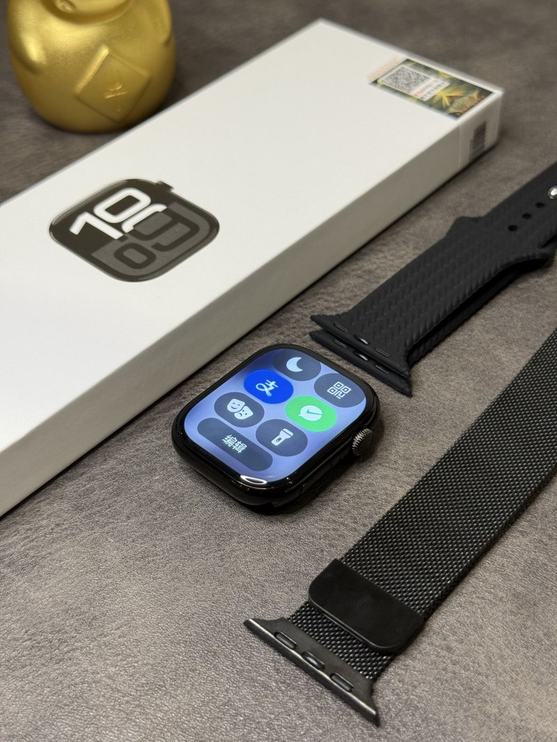 Apple Watch S10 46mm Black Stainless Steel 1:1 Replica view