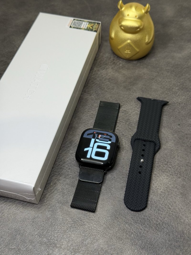 Apple Watch S10 46mm Black Stainless Steel 1:1 Replica view