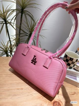 MLB Crescent Hobo Shoulder Bag - Pink view 3