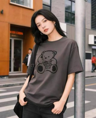 Charcoal Bear Boombox Graphic T-Shirt view 1