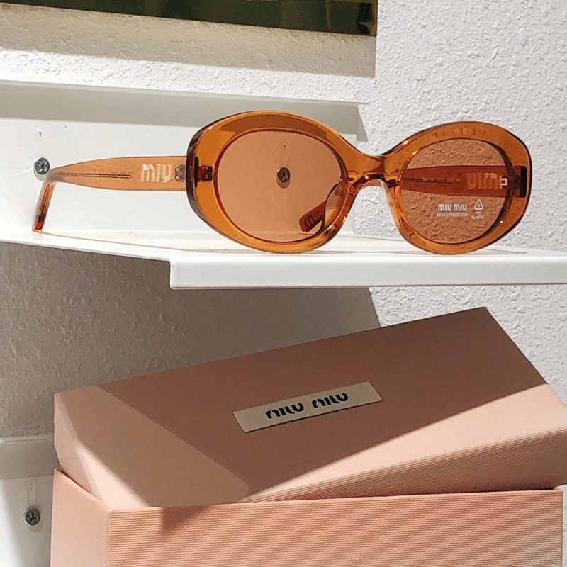 Miu Miu SMU 109Z Tortoiseshell Round Sunglasses view
