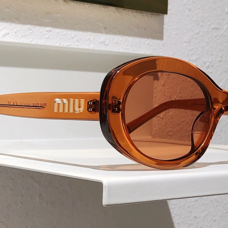 Miu Miu SMU 109Z Tortoiseshell Round Sunglasses view