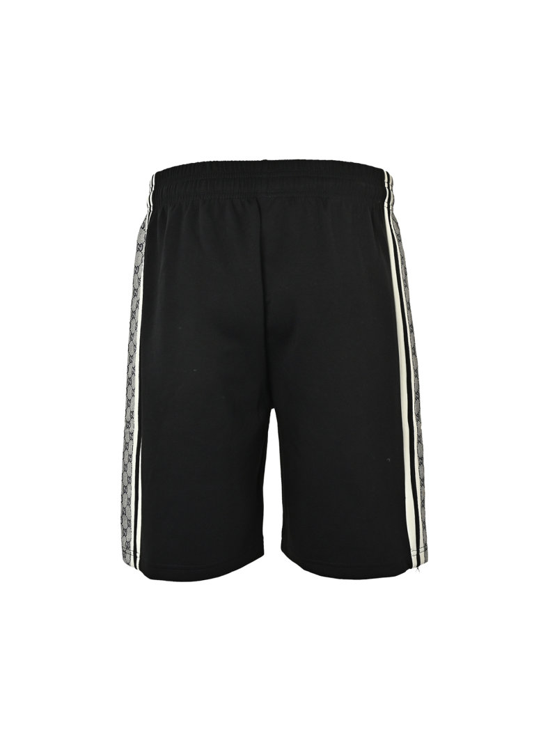 Black Shorts with Monogram Side Stripe view