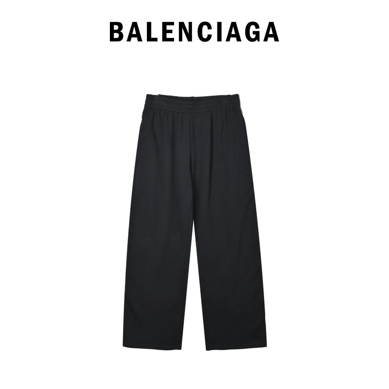 Essentials Black Taped Track Pants view
