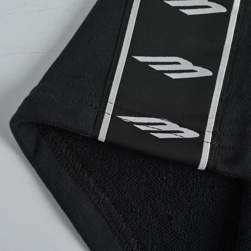 Essentials Black Taped Track Pants view