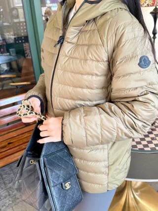 Women's Gold Puffer Down Jacket – Lightweight & Warm view 9