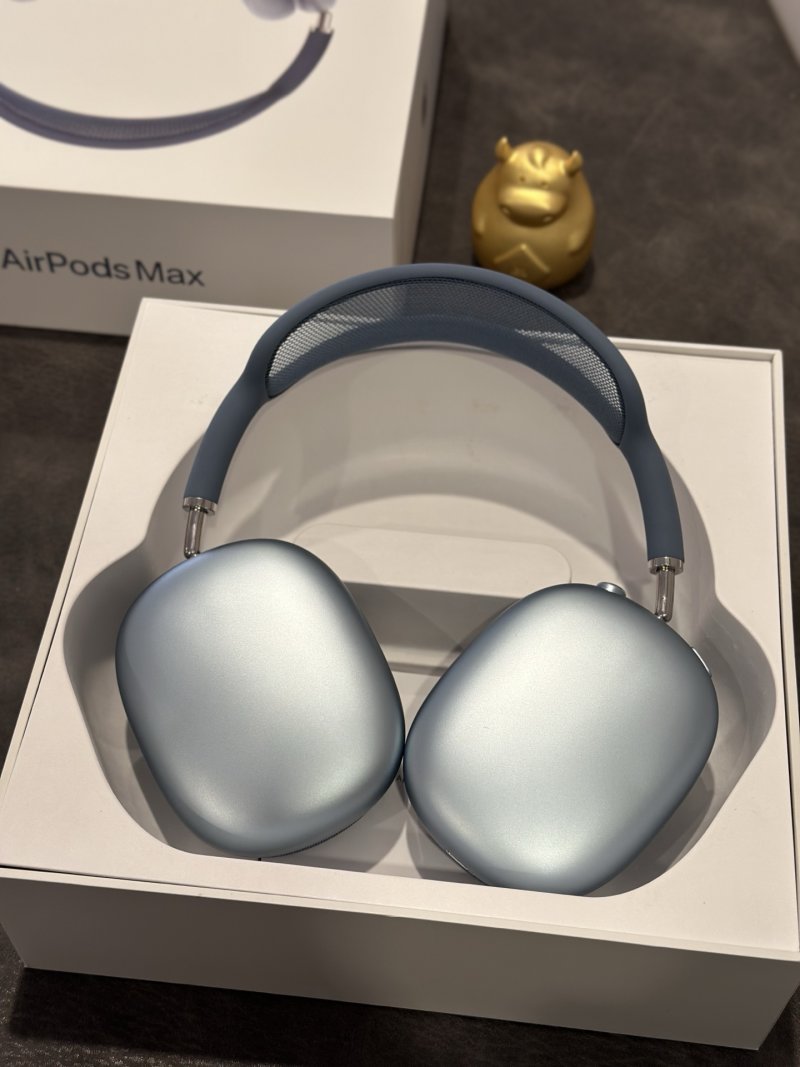 Apple AirPods Pro Max Blue USB-C 1:1 Replica view