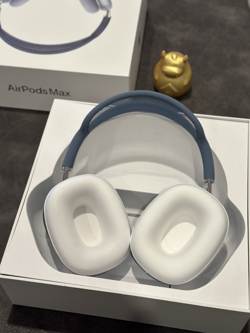 Apple AirPods Pro Max Blue USB-C 1:1 Replica view