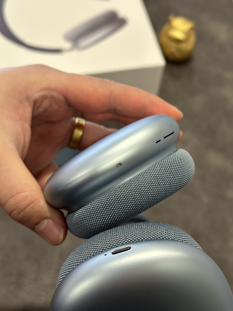 Apple AirPods Pro Max Blue USB-C 1:1 Replica view