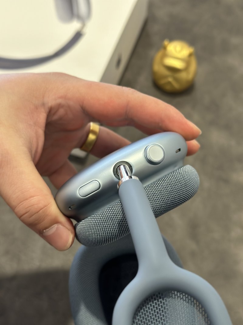 Apple AirPods Pro Max Blue USB-C 1:1 Replica view