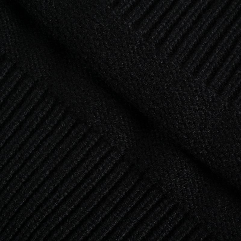 Fendi Black Double FF Embroidered Crewneck Sweater view