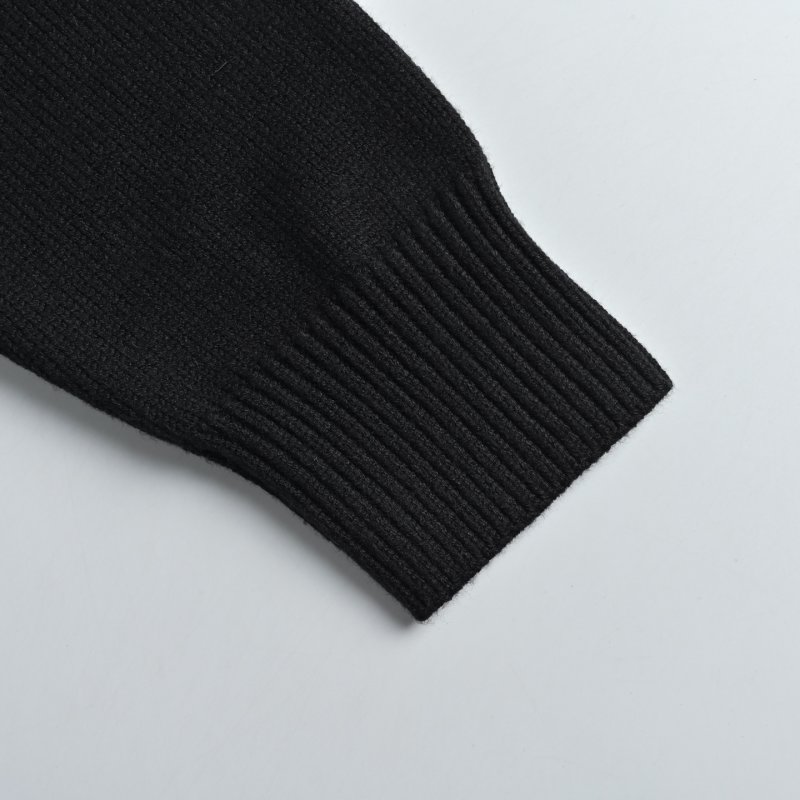 Fendi Black Double FF Embroidered Crewneck Sweater view