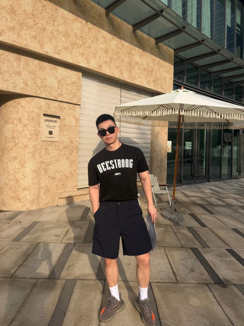Stone Island Navy Cargo Shorts view