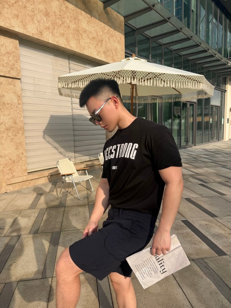 Stone Island Navy Cargo Shorts view