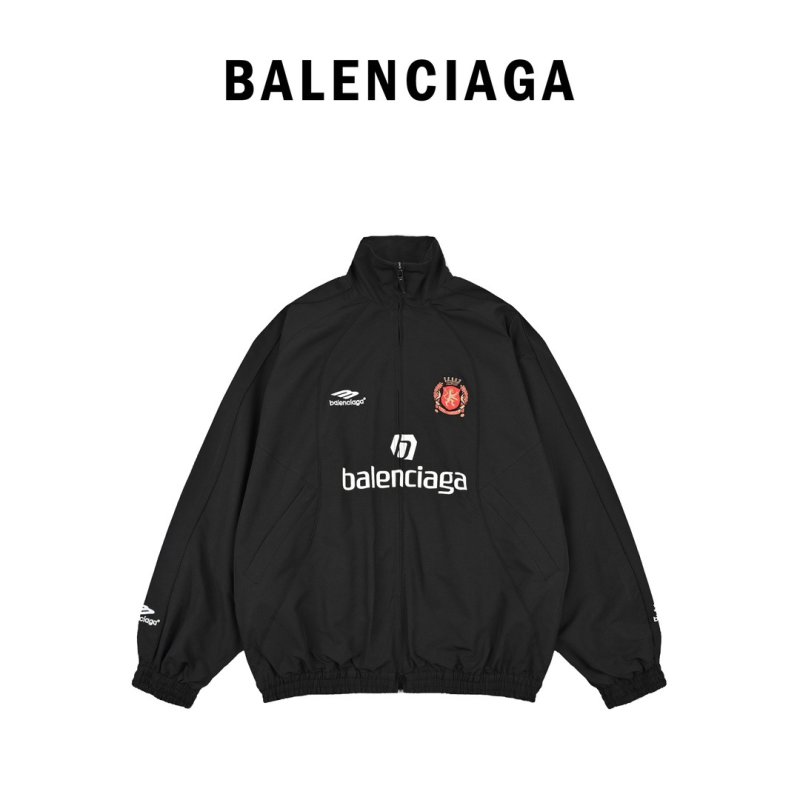 Balenciaga Black Logo Windbreaker Jacket view