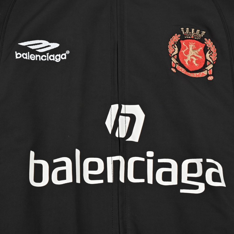 Balenciaga Black Logo Windbreaker Jacket view