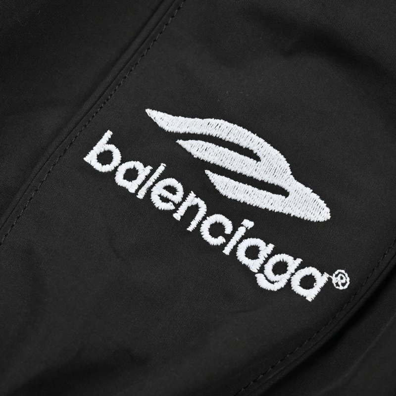 Balenciaga Black Logo Windbreaker Jacket view