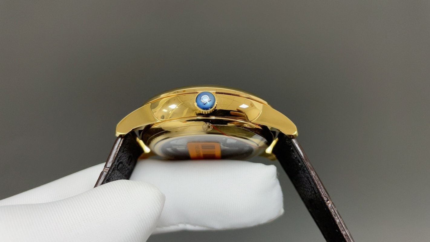Omega De Ville Prestige Small Seconds Gold Leather Watch view