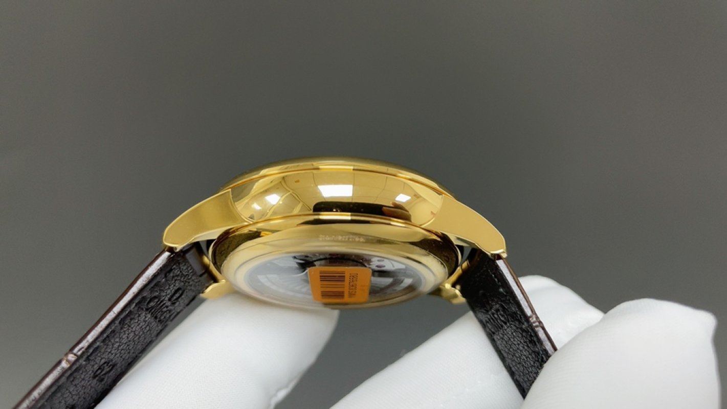 Omega De Ville Prestige Small Seconds Gold Leather Watch view