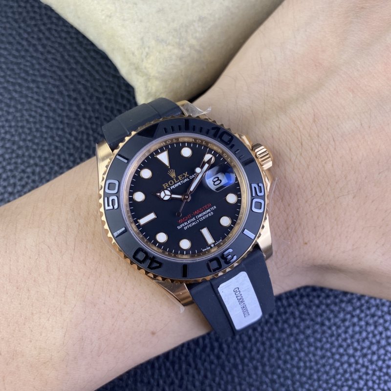 Rolex Yacht-Master 42mm White Gold Black Dial Watch