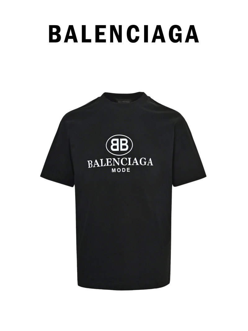 Balenciaga Mode Black Logo T-Shirt view