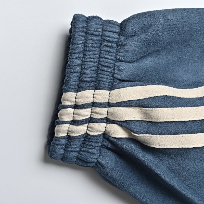 Adidas Navy Blue Duffle Jacket with Three Stripes view