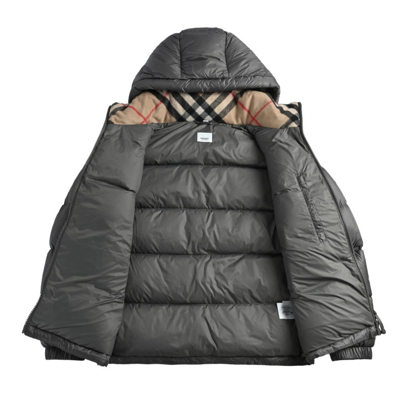 Women's Charcoal Puffer Down Jacket view