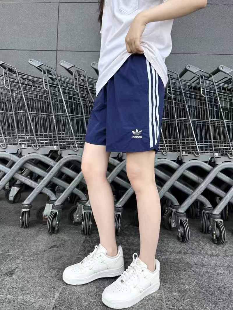 Adidas 3-Stripe Navy Athletic Shorts view