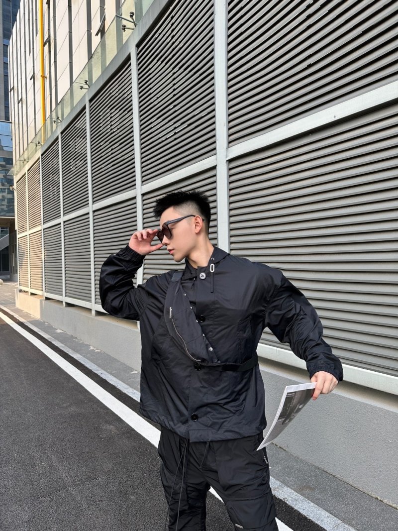 Stone Island Navy Hooded Nylon Jacket view