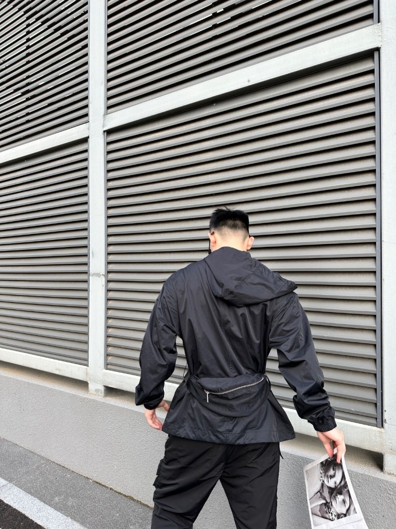 Stone Island Navy Hooded Nylon Jacket view