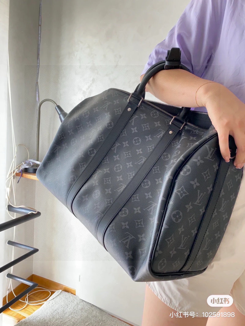 Louis Vuitton Keepall 55 Monogram Canvas Black view